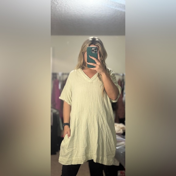 Wonderly Dresses & Skirts - Soft Green Cotton Dress by Wonderly